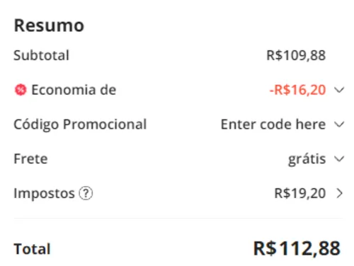 Imagem na descrição da promoção