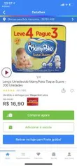 Lenço umedecido - Mamypoko 200 unidades