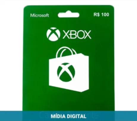 Cartão Presente R$100 Xbox Live Brasil - Microsoft - R$ 89,99
