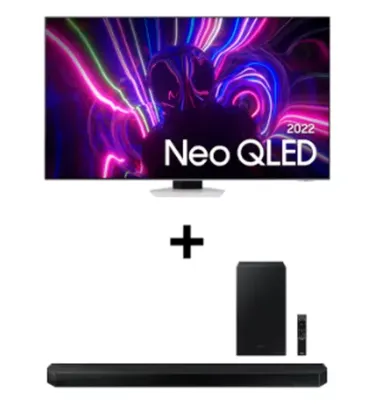 Kit Combo Samsung Smart TV 55 polegadas Neo QLED 4K 55QN85B  120hz +Soundbar Samsung HW-Q600B