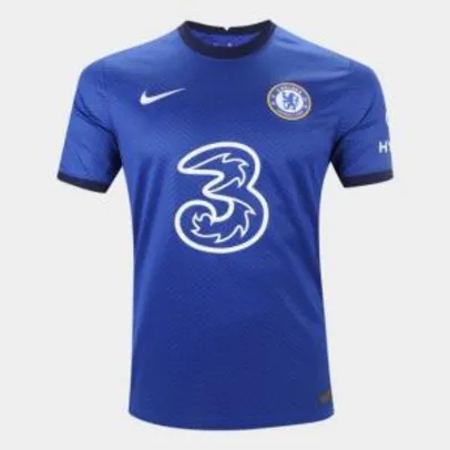 Camisa Chelsea Home 20/21 s/n° Torcedor Nike Masculina - Azul+Branco | R$128