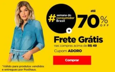 Frete Grátis nas compras acima de R$ 49