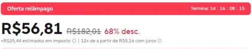 Imagem na descrição da promoção