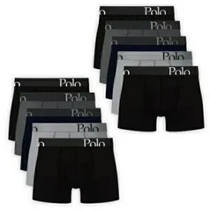 Kit 10 Cuecas Boxer Polo Match