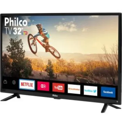 Smart TV LED 32" Philco [R$650 pagando com AME] 