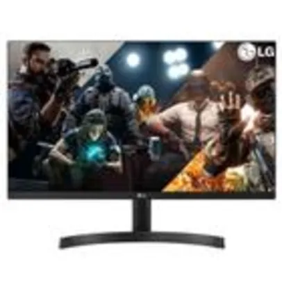 Monitor Gamer LED 24 LG, 1ms, 75Hz, AMD FreeSync, IPS, Full HD, Bordas finas - 24ML600M-B