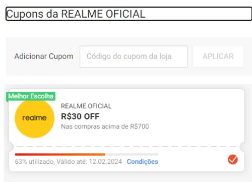 Imagem na descrição da promoção