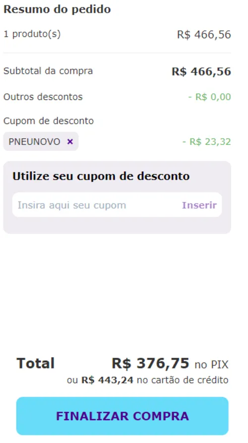 Imagem na descrição da promoção