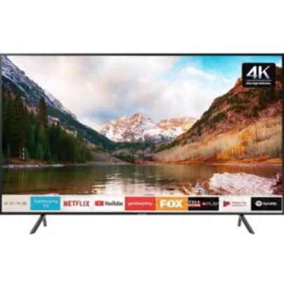 Smart TV LED 43" UHD 4K Samsung 43RU7100 | R$1395