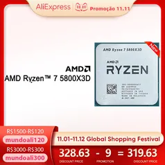 Processador AMD Ryzen 7 5800X3D 8-CORE 16-THREADS 3.4GHZ (4.5GHZ TURBO) CACHE L3 96MB