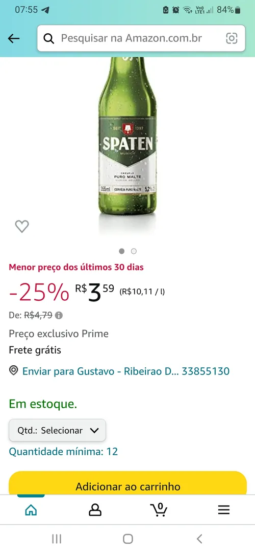 Imagem na descrição da promoção