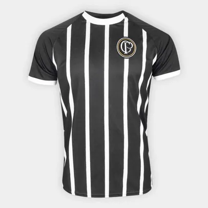 Camisa Corinthians Vintage Collection Masculina - Preto+Branco | R$36