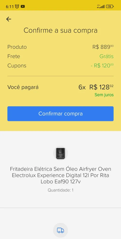 Imagen na descrição da promoção