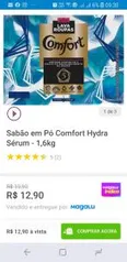 Sabão em Pó Comfort Hydra Sérum - 1,6kg R$12,9