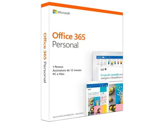 Microsoft 365 Personal Assinatura Anual para 1 Usuário