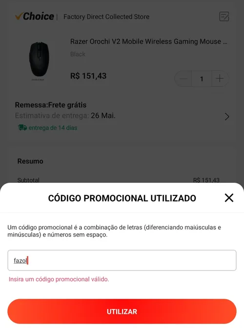 Imagen na descrição da promoção