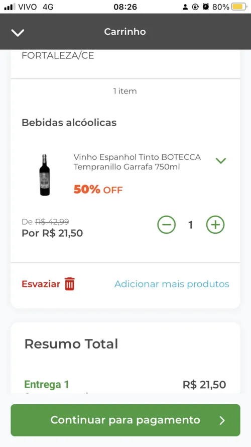 Imagem na descrição da promoção