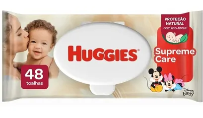 [PRIME/Rec] Huggies Lenços Umedecidos Supreme Care, 48 toalhas (mín. 10) | R$5