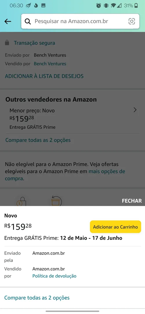 Imagem na descrição da promoção