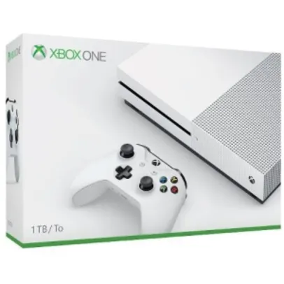 Console Xbox One S 1TB + Controle One S Branco - Microsoft  por R$1700