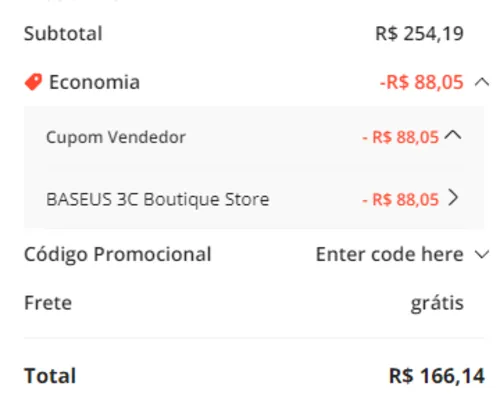 Imagem na descrição da promoção