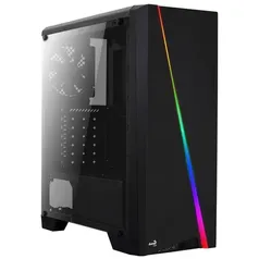 Gabinete Aerocool Cylon, Mid Tower, ATX, RGB LED, Preto