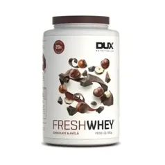 Suplemento Alimentar em Pó Dux Fresh Whey 20g de Proteína Sabor Chocolate e Avelã 900g