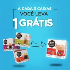 Leve 4 Caixas de Bebidas Dolce Gusto e pague 3