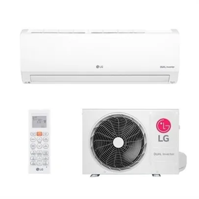 Ar Condicionado Split Hw Inverter R-32 LG Dual Voice + Inteligência Artificial 9000 Btus Frio  S3-Q09AA31A