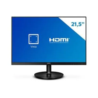 Monitor Philips 21.5" LED WVA HDMI Bordas Ultrafinas 221V8A | R$549