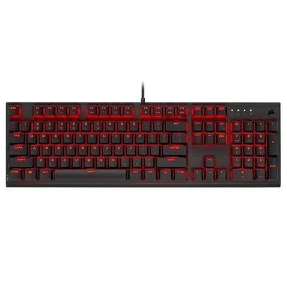 Teclado Mecânico Gamer Corsair K60 PRO, Led Vermelho, Switch Cherry Viola, ABNT- CH-910D029-BR