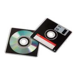 (Ame SC R$1,06) CD-R 200MB formato disquete 8,8x8,8 cm