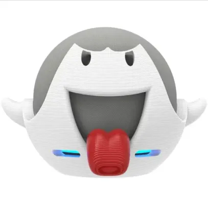 [R$34,83 Moedas/BR] Suporte de Mesa Temático Compatível com Alexa Echo Dot 4ª e 5ª Geração - Boo Mario Bros ( Branco )