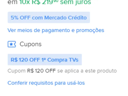 Imagem na descrição da promoção