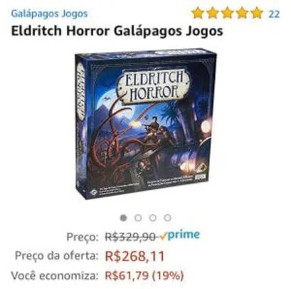 Jogo Eldritch Horror Galápagos Jogos R$ 268