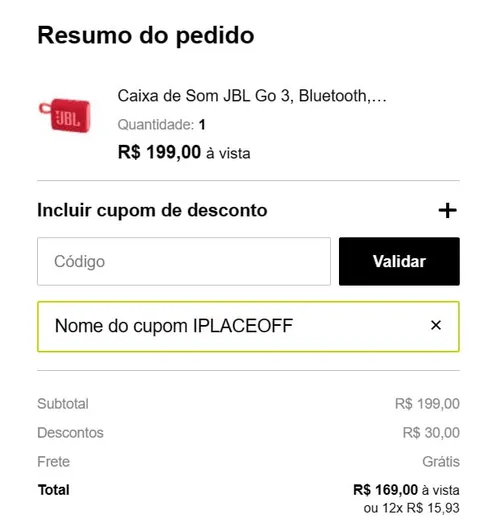 Imagem na descrição da promoção