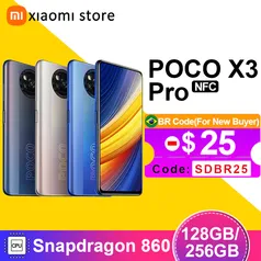 Smartphone POCO X3 Pro 8GB+256GB NFC | R$1164