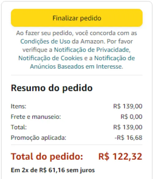 Imagem na descrição da promoção