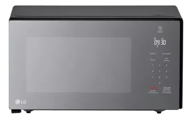 Micro-ondas LG 30l Preto Espelhado 127v Limpa Fácil