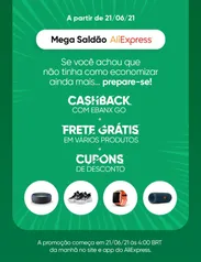  Mega Saldão AliExpress