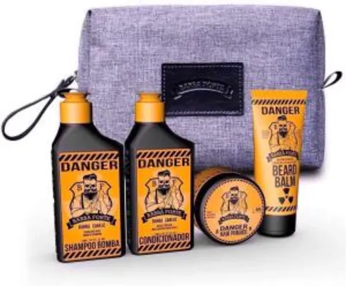 Kit de Viagem Danger Barba Forte | R$59