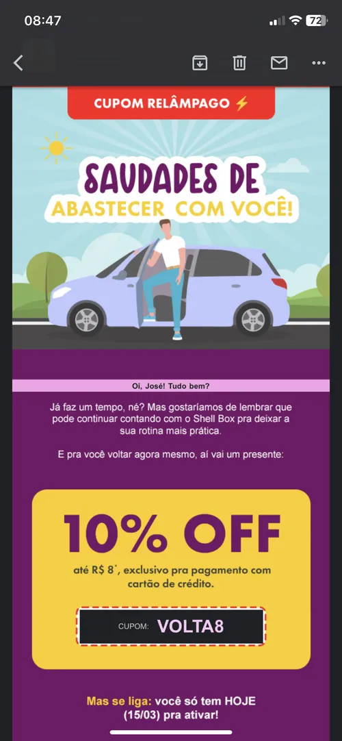 Imagem na descrição da promoção