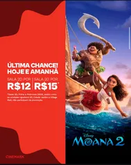 Cinemark - Filme Moana por R$12 