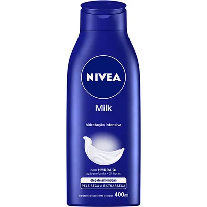 Hidratante desodorante Milk Nívea 400ml | R$ 13