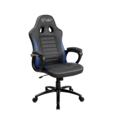 Cadeira Gamer Husky Gaming Polar, Preto e Azul, Cilindro de Gás Classe 3, Base em Nylon, Roda em Nylon