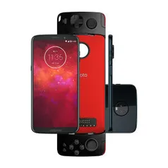 Moto Z3 Play GamePad Edition 64GB Indigo Tela 6" Câmera 12MP Android 8.1