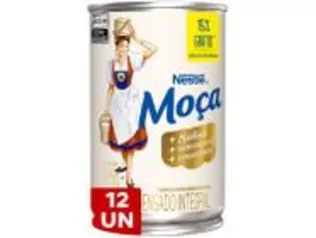 [ClienteOuro]Kit 12 Latas de Leite Condensado Nestlé Integral Moça 395g