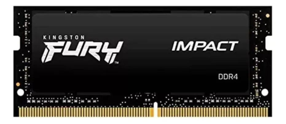  Memória RAM DDR4 Para Notebook 8gb Kingston Fury Impact 3200Mhz