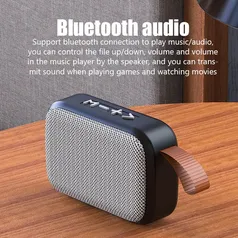 [Conta Nova] - Radio Portátil com Bluetooth  - Áudio Estéreo - Suporte p/ Cartão e Radio 