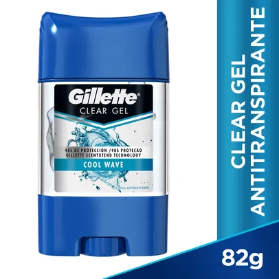 [APP] Leve 3 Desodorante Gel Antitranspirante Gillette Cool Wave 82g por R$47,98